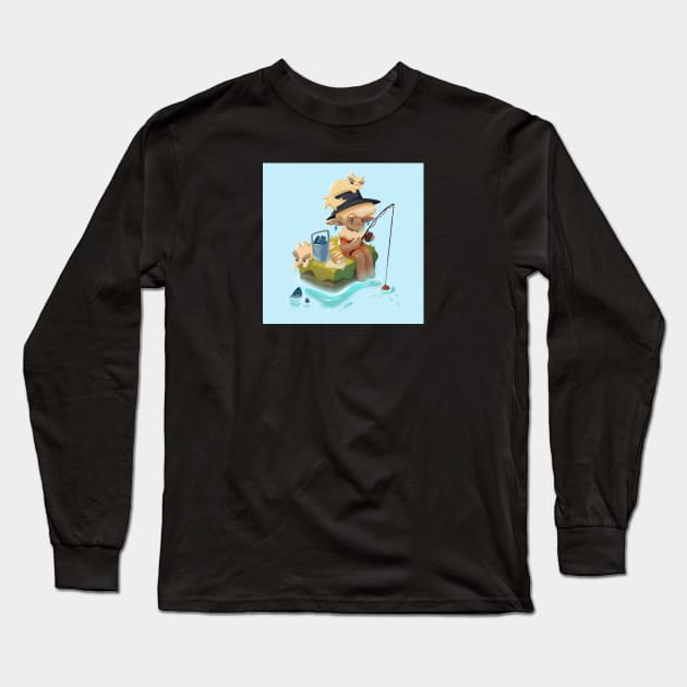 Fishing buddies Long Sleeve T-Shirt by MaiType